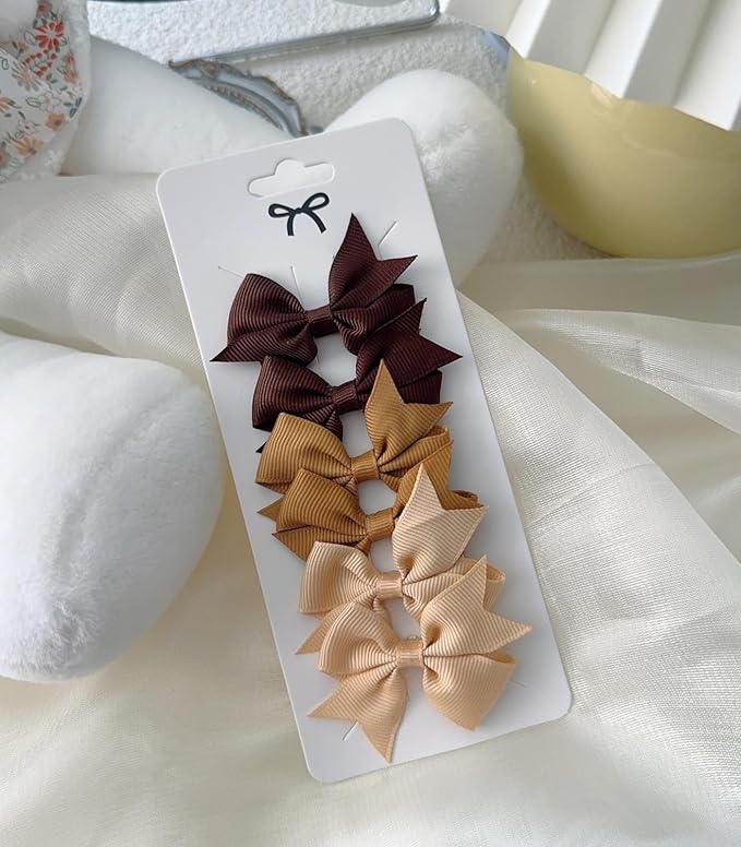 Baby Hair Clips for Girls 50PCS - 2" Girls Fully Lined Bows Hair Pins Tiny Hair Bows Alligator Clips for Baby Girls Infants Toddlers in Pairs