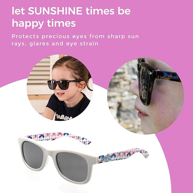 BANZ Baby Jbanz Infant Sunglasses, 0-24 Months - Baby Sunglasses with 100% UV Eye Protection With Glare Reduction