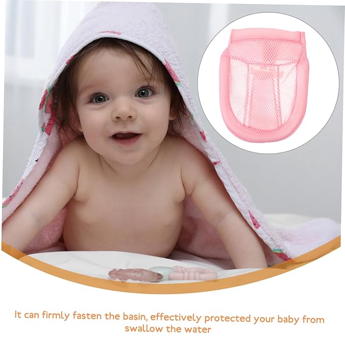 HEMOTON Secure Baby Bathing Bath Seat Net Non-Slip Bath Mat for Infant Baby Tub Support