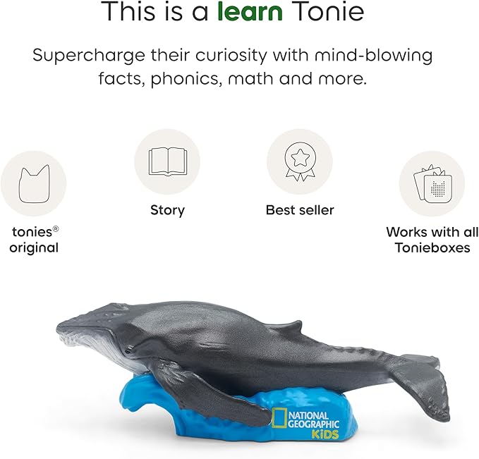 National Geographic Kids Whale Audio Toy Figurine for Tonies