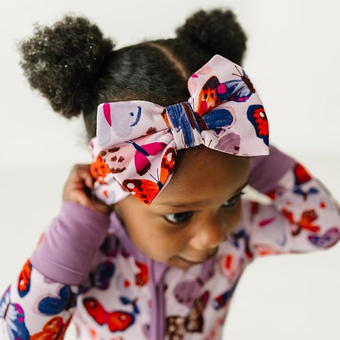 Little Sleepies Luxe Bow Headband, Butterfly Kisses