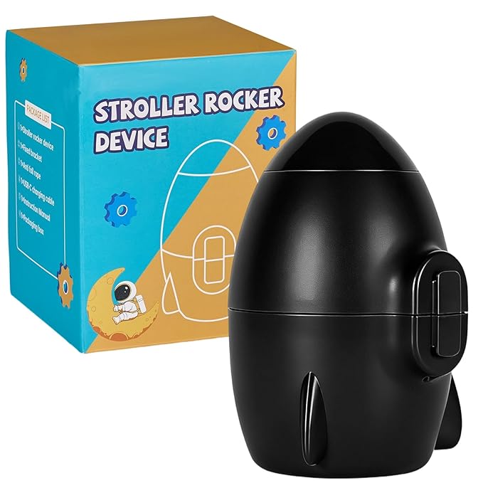 Portable Baby Stroller Rocker, Hands-Free Automatic Rocker & Sleep Soother with Adjustable Speed, USB Rechargeable Rocking Device Fits Most Strollers, Prams and Car Seats