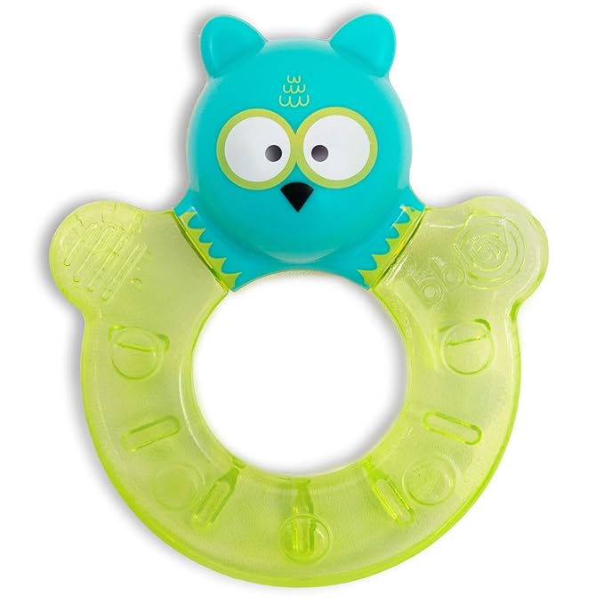 bblüv - Gümi - Chillable Textured Teething Toy (Owl, Lime)
