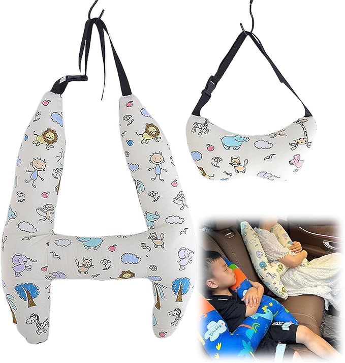 H-Shape - Car Sleeping Head Support, Travel Pillows for Kids Car Seat Pillows Adults and Children, Infant Car Seat Sleeping Seat Head Support (#3)