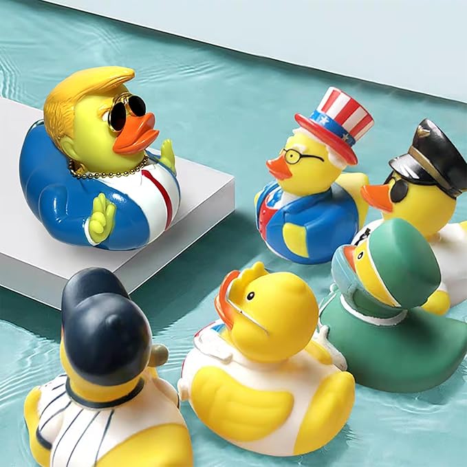 Jeeps Duck Rubber Duckies Trump Collection Baby Bath Ducking Bath Toy Car Accessories Décoration for Kids Rubber Resin Ducks in Bulk Plastic Duck Décor