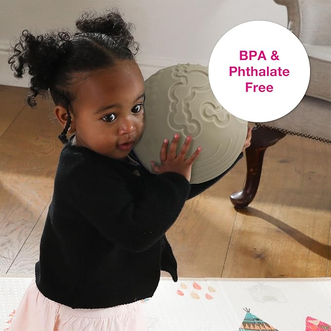 Edushape Texture-iffic Sensory Ball for Baby - 7" Baby Ball that Helps Enhance Gross Motor Skills for Kids - Toddler Ball with 8 Sections of Different Tactile Patterns