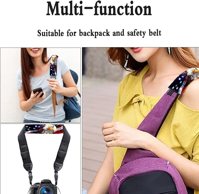 American Flag Seat Belt Cover Seatbelt Shoulder Pad 4th of July Decorations Universal Car Seat Belt Pads Cover Soft Car Seat Belt Pad Cushion Shoulder Pads for Adults Kids