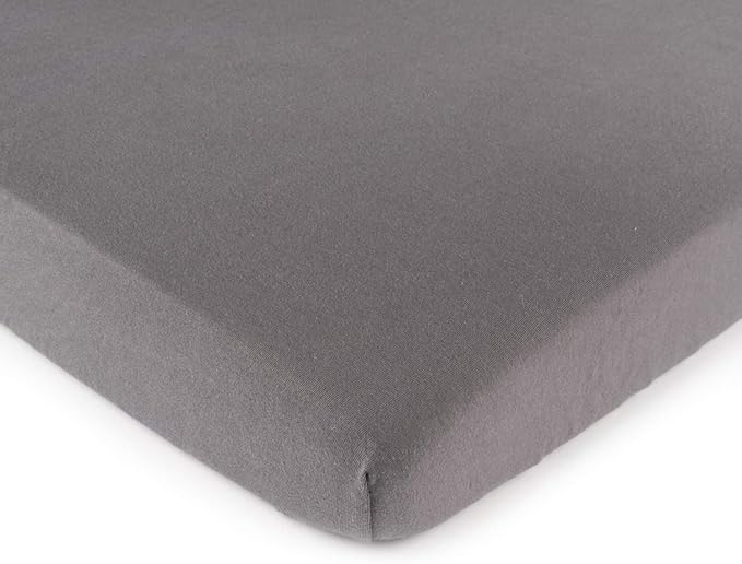 SheetWorld Fitted Baby Bassinet Sheet fits Baby Delight Beside Me Dreamer Bassinet 20 x 32.5, 100% Cotton Jersey, Hypoallergenic, Butter Soft, Dark Grey, Made in USA