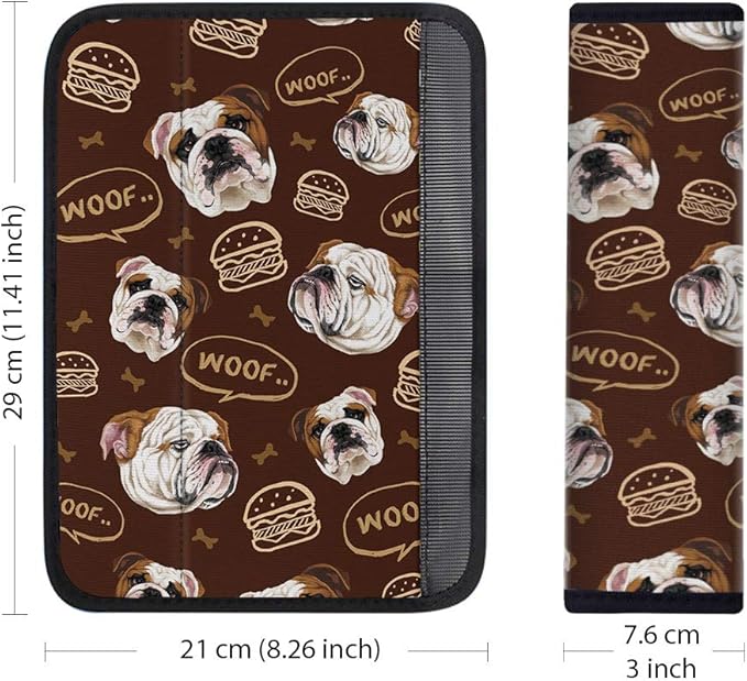 WIRESTER Soft Car Safety Seat Belt Shoulder Pad Cover Design, Cushion Harness Comfortable Pad (Dog Face, Cat Face, Turtle, Mermaid Scale, Nebula Galaxy)