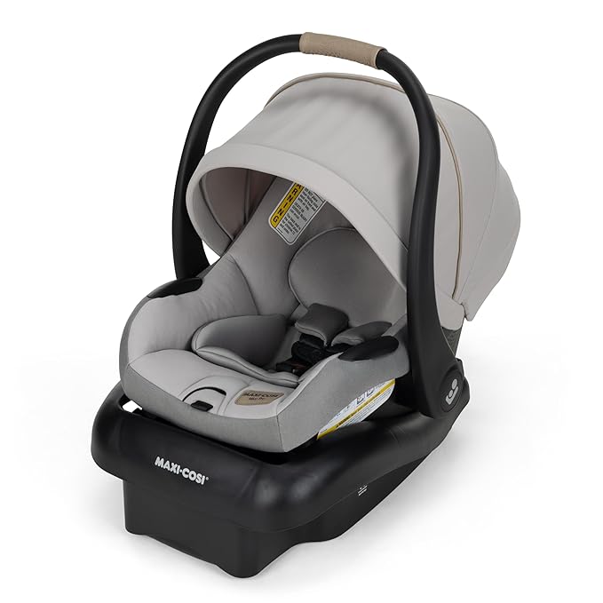 Maxi-Cosi Mico Pro Baby Infant Car Seat, Ventilated Chair Design, Soft Headrest Pad, Easy-Install Latch, Adjustable Belt Guide, 3-Position Base, Stroller-Ready, Fits 4-30 lbs, up to 32 in, SeaDrift