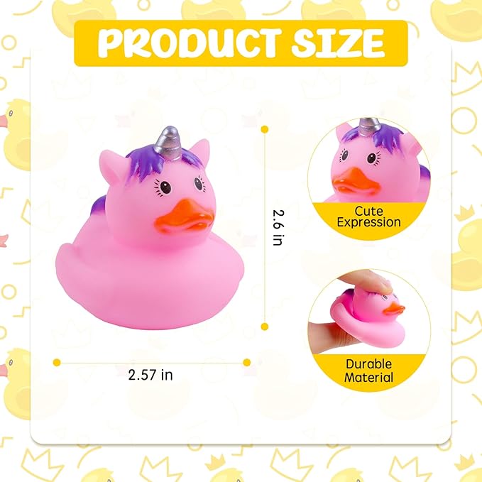 35Pcs Rubber Ducks in Bulk for Jeeps, Bath Toys Party Favors – Cute Mini Ducks with Unique Designs, Floating Toys for Kids, Pool, Car Decoration, Easter Gifts