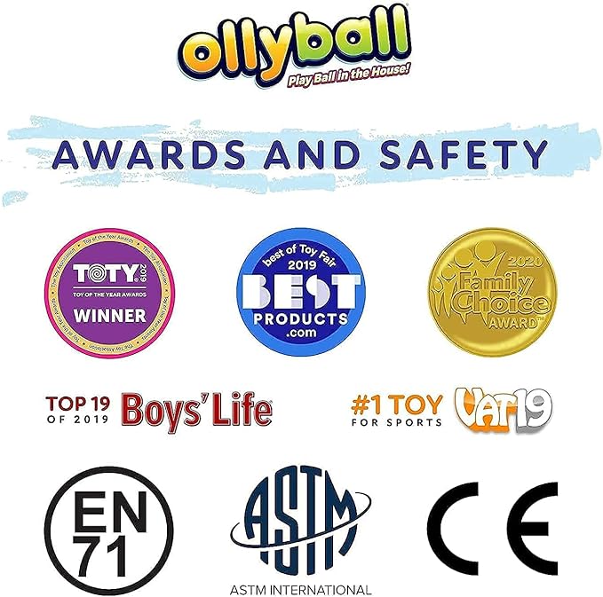 Ollyball The Ultimate Indoor Soccer Ball 2-Pack - Patented KrunchCOR Silent Soccer Ball for Kids & Adults - Lightweight, Soft & Safe for House Play