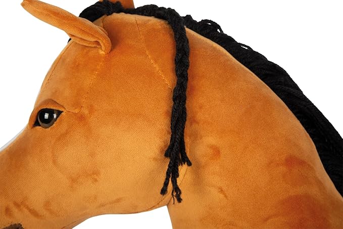 small foot Hobby Horse brown ‘Melodie’, removable stick & mane, incl. halter, bridle & lead, for ages 3+ years, 12715