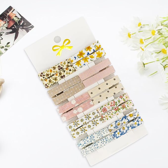 20 Pcs Baby Hair Clips, Non-Slip Fully Lined Soft Hair Barrettes for Girls & Toddlers, Handmade Infant Hair Accessories (10 Styles Toddler Hair Clips)