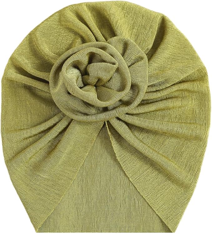 Newborn Babies Headwrap Hat Infant Toddler Cotton Soft Cute Nursery Beanie Headbands Top Bowknot Cap