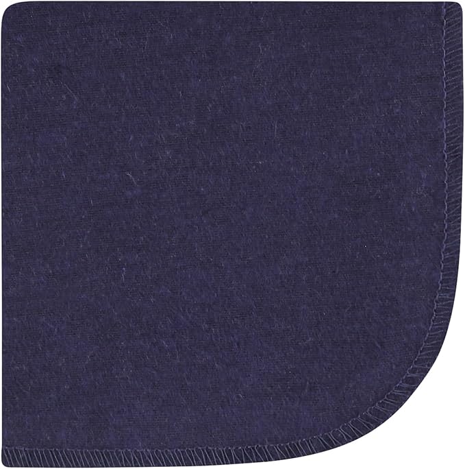Hudson Baby Unisex Baby Flannel Washcloths, Blush Navy Floral 12Pk, One Size