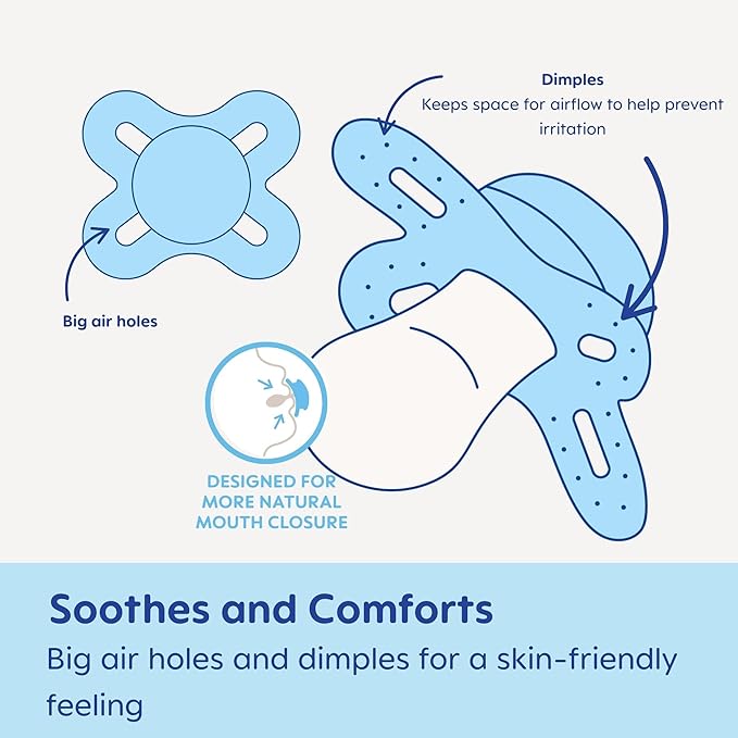 MAM Original Start Matte Baby Pacifiers,Binky for 0-3 Months,BPAFree Silicone Nipple,Easy Clean,Best for Newborn Babies,Developed with Medical Experts,Binkies with Sterilizer Case,2 Count (Pack of 12)