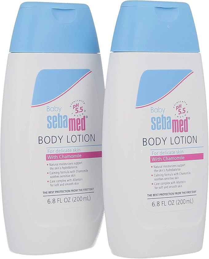 Sebamed Baby Lotion, 6.8-Fluid Ounces Bottles (Pack of 2)