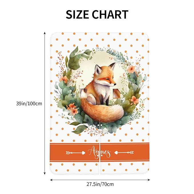 Personalized Winter Carseat Cover for Baby Custom Name Car Seat Canopy for Newborn Baby Boys Girls 2 in 1 Mom Nursing Breastfeeding Covers Fox Minky Baby Carrier Stroller Covers