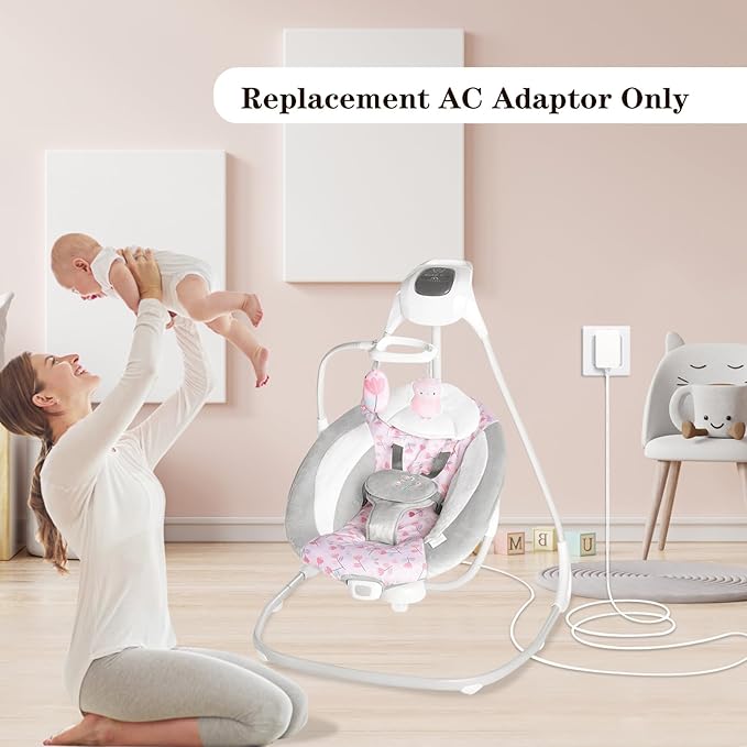 CSDWELL Baby Swing Power Cord USB,Baby Swing Charger USB,Compatible with Ingenuity Swing for InLighten,InLighten Soothing,Anyway Sway,ConvertMe,Swing n Go Deluxe,SimpleComfort,Cozy Spot,Every Season