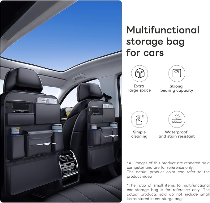 car storage bag, back storage,tissue box, rear seat storage, cup holder