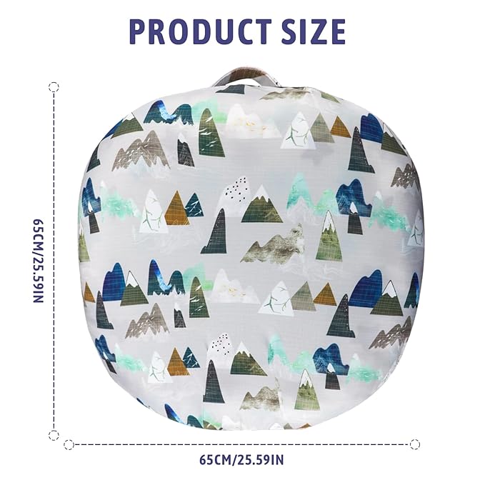 TANOFAR Newborn Lounger Cover, Baby Lounger Pillow Covers for Girls Boys, Removable Cover for Infant Lounger Pillow Cover, Breathable & Comfortable, Mountains