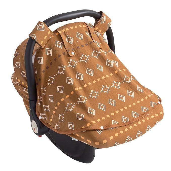 Little Tots Baby Car Seat Canopy Cover, Breathable Sun Shade, Full Privacy for Newborns & Infants, Universal Fit for Boys & Girls