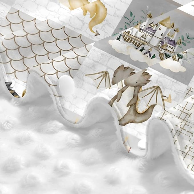 Personalized Baby Car Seat Canopy for Boys and Girls, Custom Name Baby Car Seats Covers for Babies, Opening Minky Nursing Breastfeeding Stroller Cover Infant Carseat Canopies for Newborn (Cute Dragon)