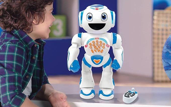 LEXiBOOK Powerman Star - Remote Control Walking Talking Toy Robot STEM Programmable for Kids 4+ - ROB85EN
