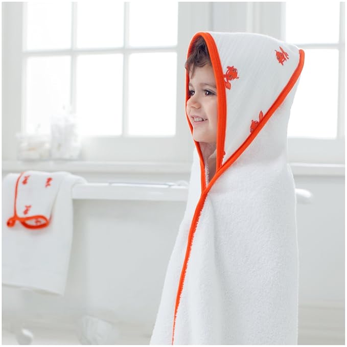 aden + anais Classic Hooded Towel & Washcloth Set - Splish Splash