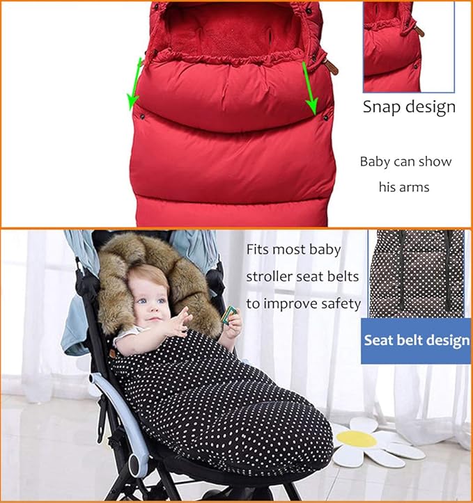 Pram Footmuff,Stroller Padded Footmuff Cover Cosy Toes,Baby Winter Foot Cover,Warmth,Windproof, Waterproof, Cold Resistant, Washable (Sea Blue)