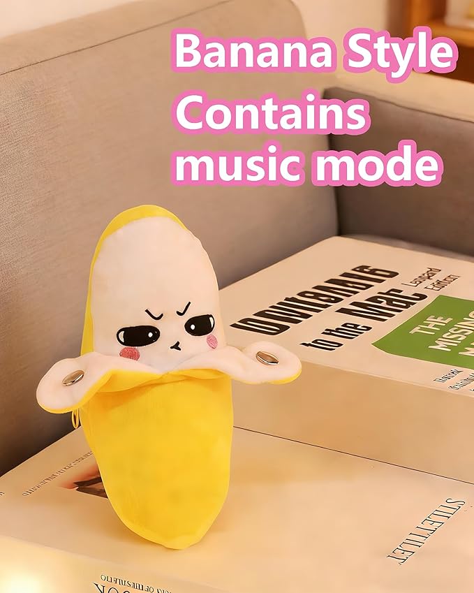 Baby Musical Sensory Toy,nteractive Musical Plush Toy with Sounds，Sensory Activity Learning Educational Kid Toy,Fun Christmas and Birthday Gifts Suitable for Multiplayer interaction (Yellow Banana)
