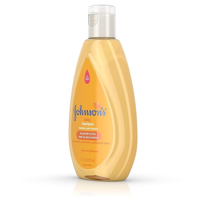 Johnson's Baby Shampoo with Gentle Tear Free Formula, Travel Size, 1.7 Fl Oz (Pack of 2)
