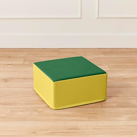 ECR4Kids SoftZone Junior Pedestal Play Block Corner Climber, Beginner Playset, Assorted