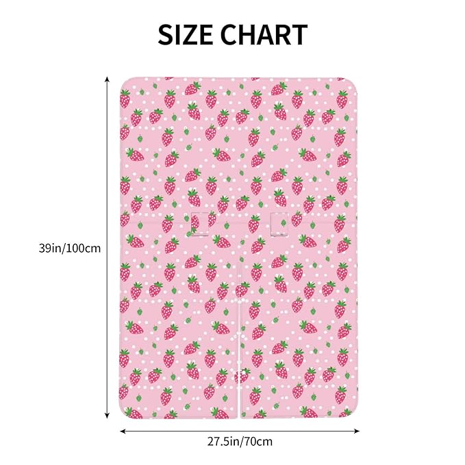 Pink and Green Strawberry Pattern Baby Car Seat Canopy and Nursing Cover for Breastfeeding Multi-Use Cover Lightweight Infant Stretchy Carrier Carseat Winter Cover for Newborn Girls Boys