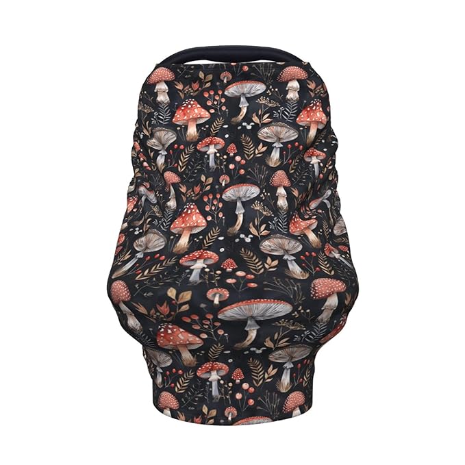 Mushroom Baby Car Seat Cover, Multi Use Stroller Cover, Mushroom Baby Stuff