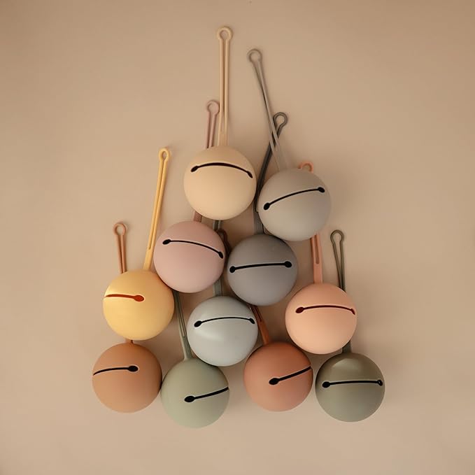 Mushie Silicone Pacifier Holder Case