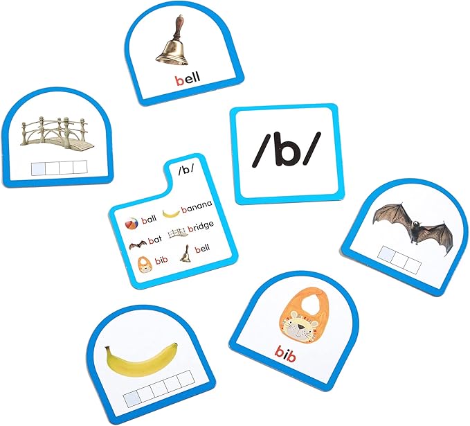 hand2mind Sort that Sound Activity Set, Phonemic Awareness, ESL Teaching Materials, Science of Reading Manipulatives, Letter Sounds for Kindergarten, Speech Therapy Tools, Phonics Flash Cards