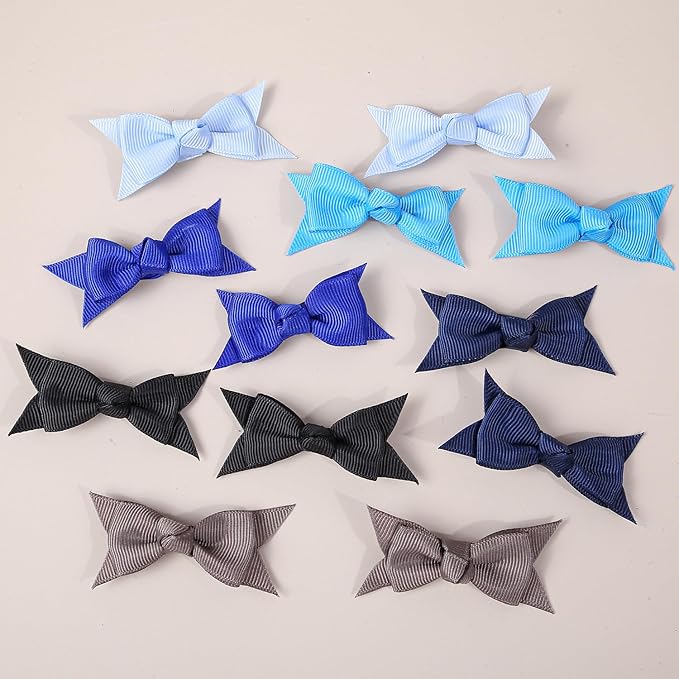 XIMA Mini Hair Bows Clip for Baby Girls,2.7inch 30colors Grosgrain Ribbon Kont Bows Toddler Hair Accessories with Alligator Clips for Toddlers Baby Girls Kids Teens in Pairs Pack of 60