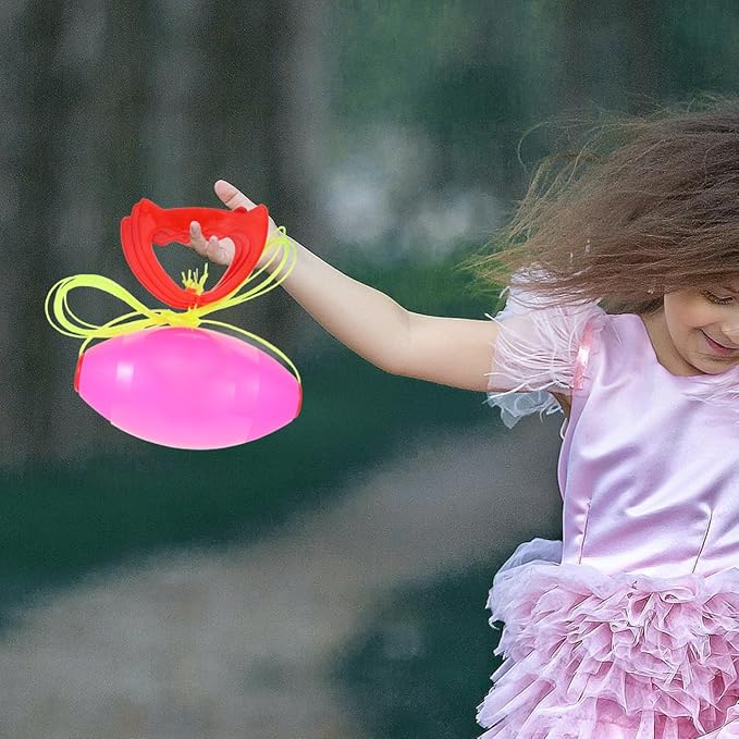 ibasenice Lala Ball Toys - 4Pcs Colorful Interactive Pulling Balls for Kids Enhance Coordination and Fitness Perfect for Outdoor Play and Family Fun