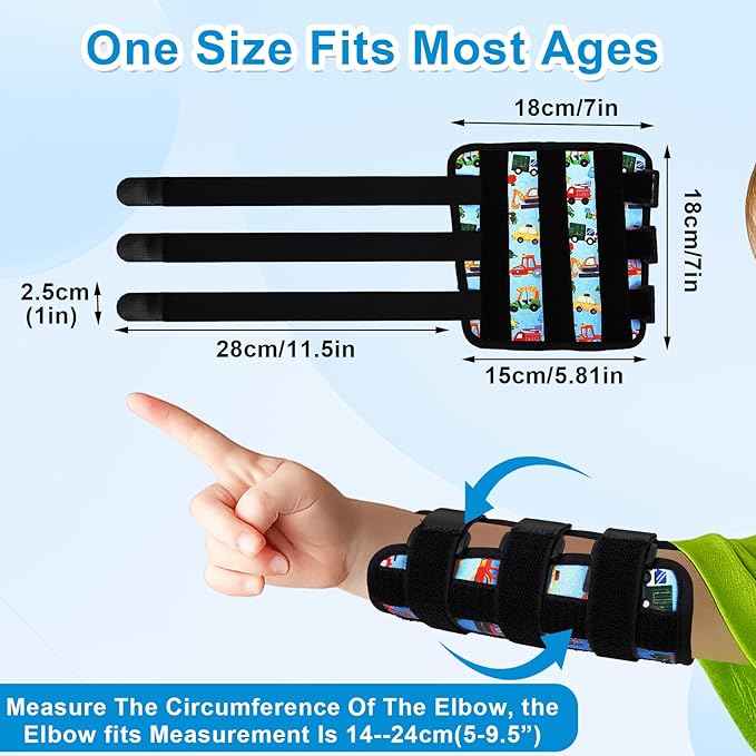 JFHNMLW 2 Pcs Thumb Sucking Deterrent, Sky Blue Automobile Elbow Thumb Guard for Thumb Sucking, Nail Biting Treatment for Kids Prevention Anti Nose Picking for Boys Girls Finger Sucking Prevention