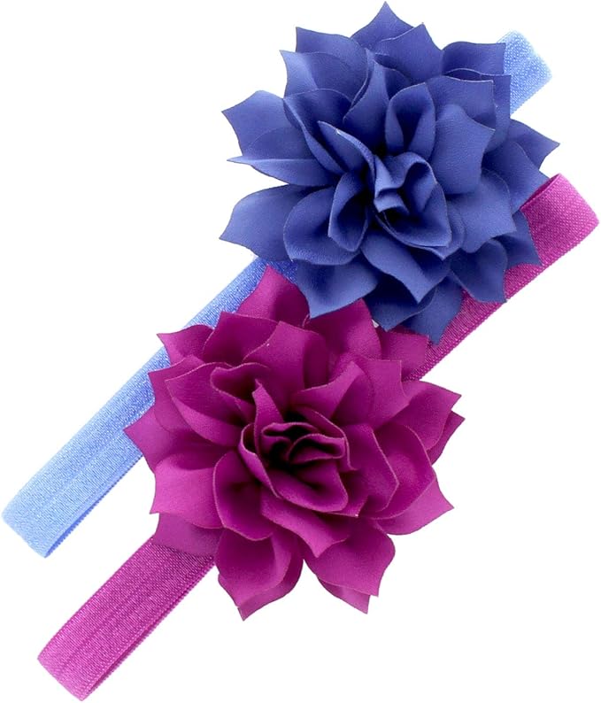 My Lello Petal Flower Headbands Baby - Girls - Toddler Stretchy Elastic Pair