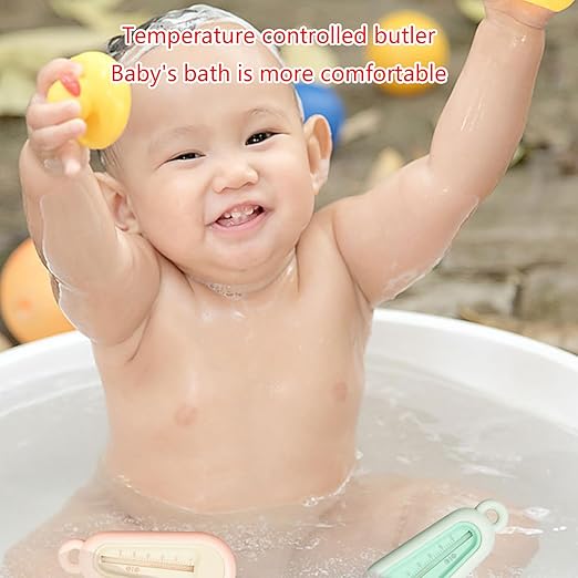 Baby Bath Bathtub Thermometer Water Temperature Meter Baby Care Accessories Temperature Test Sensor for Infants Toddlers Thermometer for Home Kids Indoor Infant Toddlers