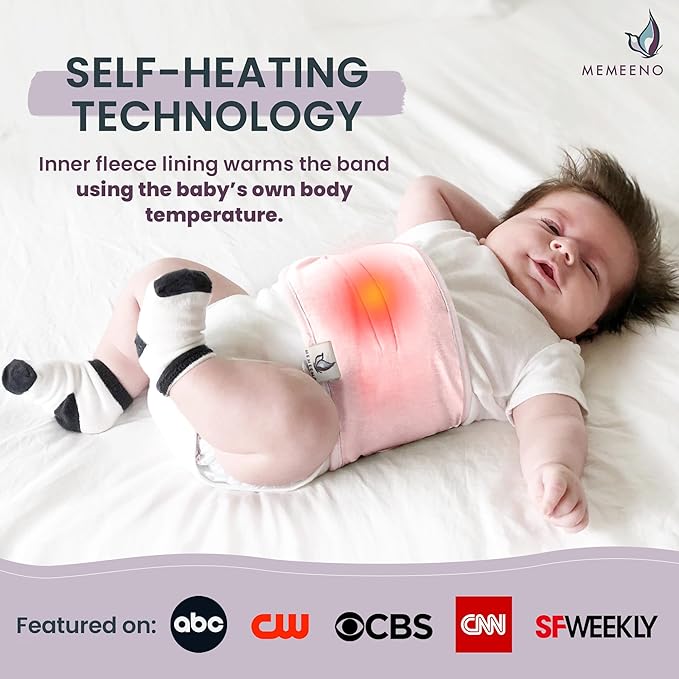 Colic & Gas Relief Baby Belly Band - Sweet Pea
