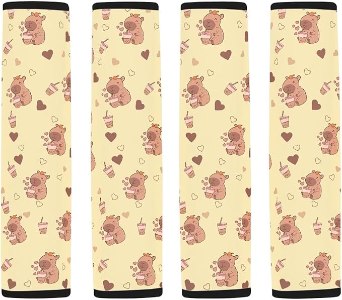 Car Seat Shoulder Strap Pads Seat Belt Pad Car Belt Cover Water Dolphin Auto Seat Belt Cover Water Dolphin Seatbelt Shoulder 4 Pack Pad Seat Belt Cover Pad for Kids Shoulder Pads for Straps