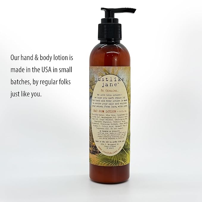 Just Like Jane™ Shea Butter Lotion | 8 fl oz | 8 scents | Scent: Bay Rum