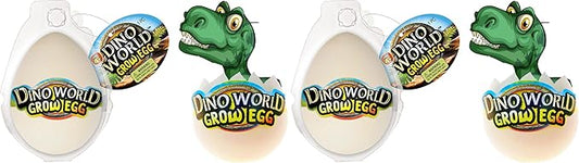 JA-RU Dino World Hatching Dinosaur Eggs Water Growing Toys for Kids (1 Egg) Surprise Dino Egg. Educational Science Toys. Bulk Dinosaur Goodie Bag Stuffers & Party Favors. 1745-1A (Pack of 2)