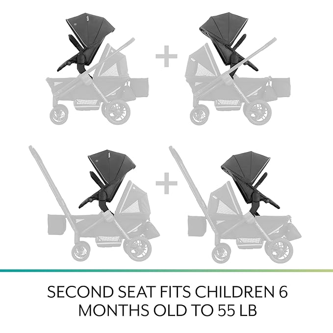 Evenflo Pivot Xplore Stroller Wagon Second Seat, Adventurer Gray