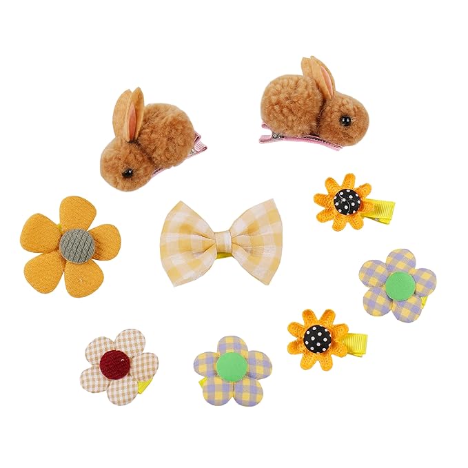 18 Pack Cute Hair Accessories for Girls - Toddler Hair Clips, Barrettes & Bows, Alligator Lined Snap Clips, Baby Girls Hair Accessories for Little Kids, Children & Teens