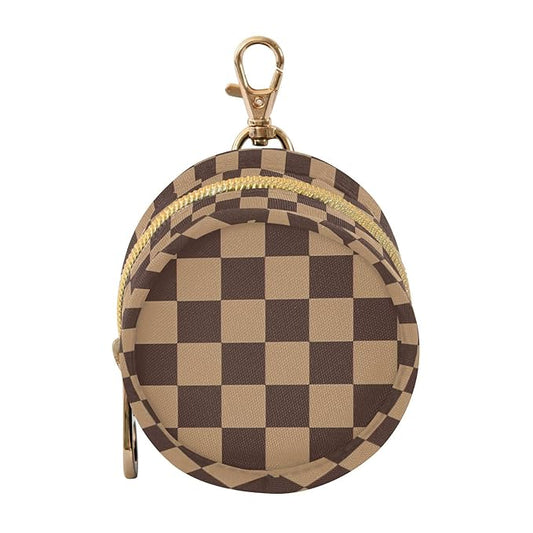 Western Checkerboard Print Pacifier Holder Case for Diaper Bag Portable Travel Pacifier Storage Case with Clip Newborn Baby Pouch for Baby Boys Girls Purse Outdoor